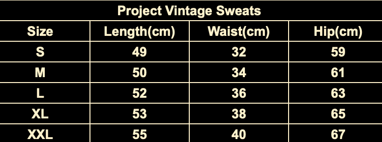 Project Vintage Sweat Shorts