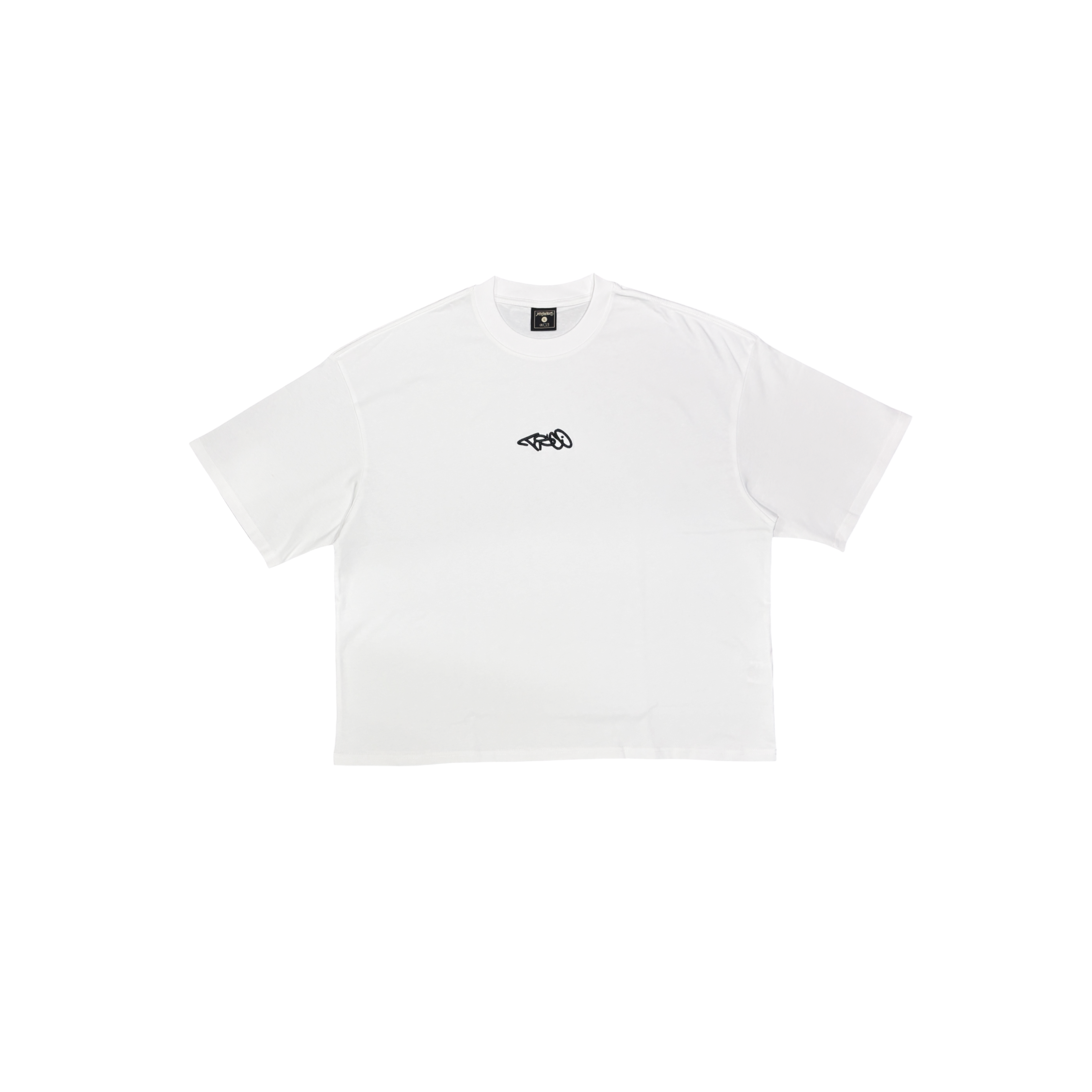 Project "TSCO" White Crop Boxy Tee